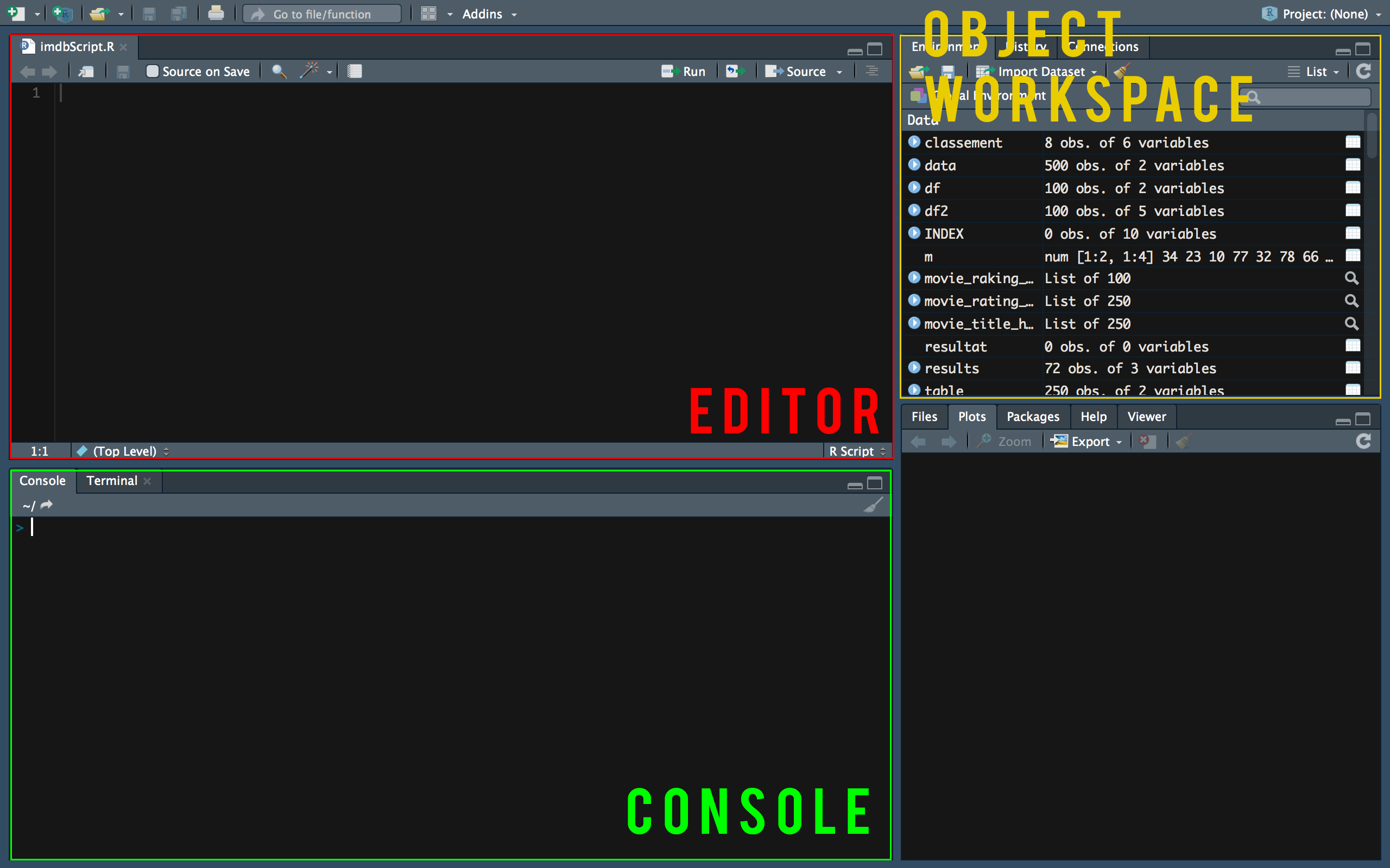 Rstudio work station
